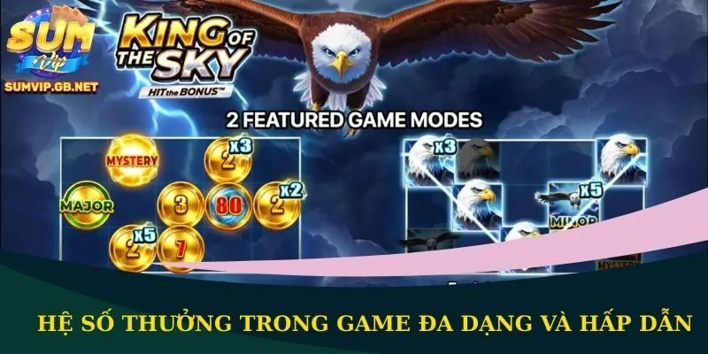 Hệ số thưởng trong game đa dạng và hấp dẫn