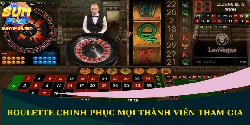 Roulette chinh phục mọi thành viên tham gia